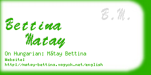 bettina matay business card